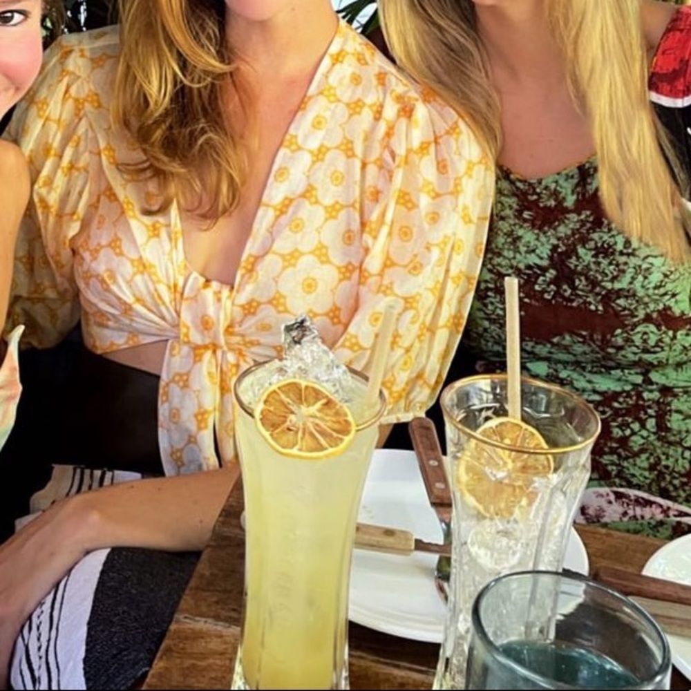 Lisa Marie Fernandez Puff Sleeve Top